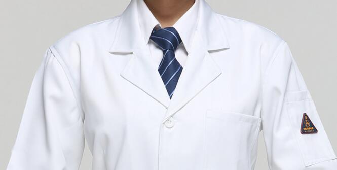白色防靜電服領口圖片