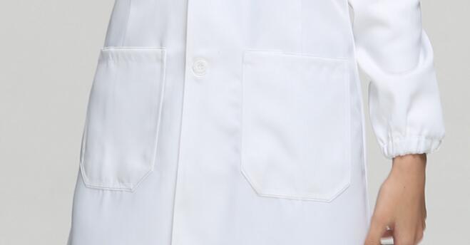 白色防靜電服口袋和袖口工藝