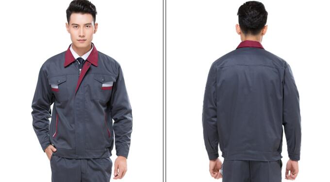 灰色滌棉工作服