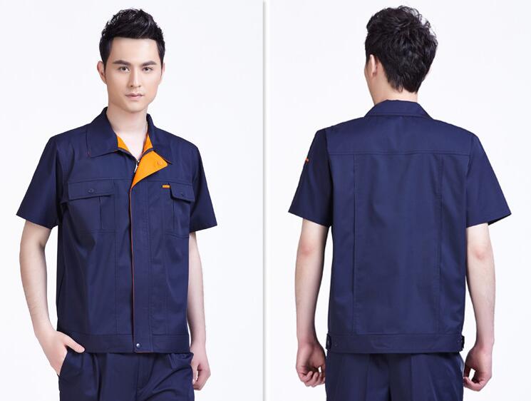 夏季藍色工作服