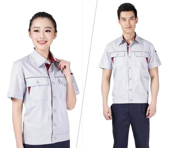 銀灰色工服款式圖3